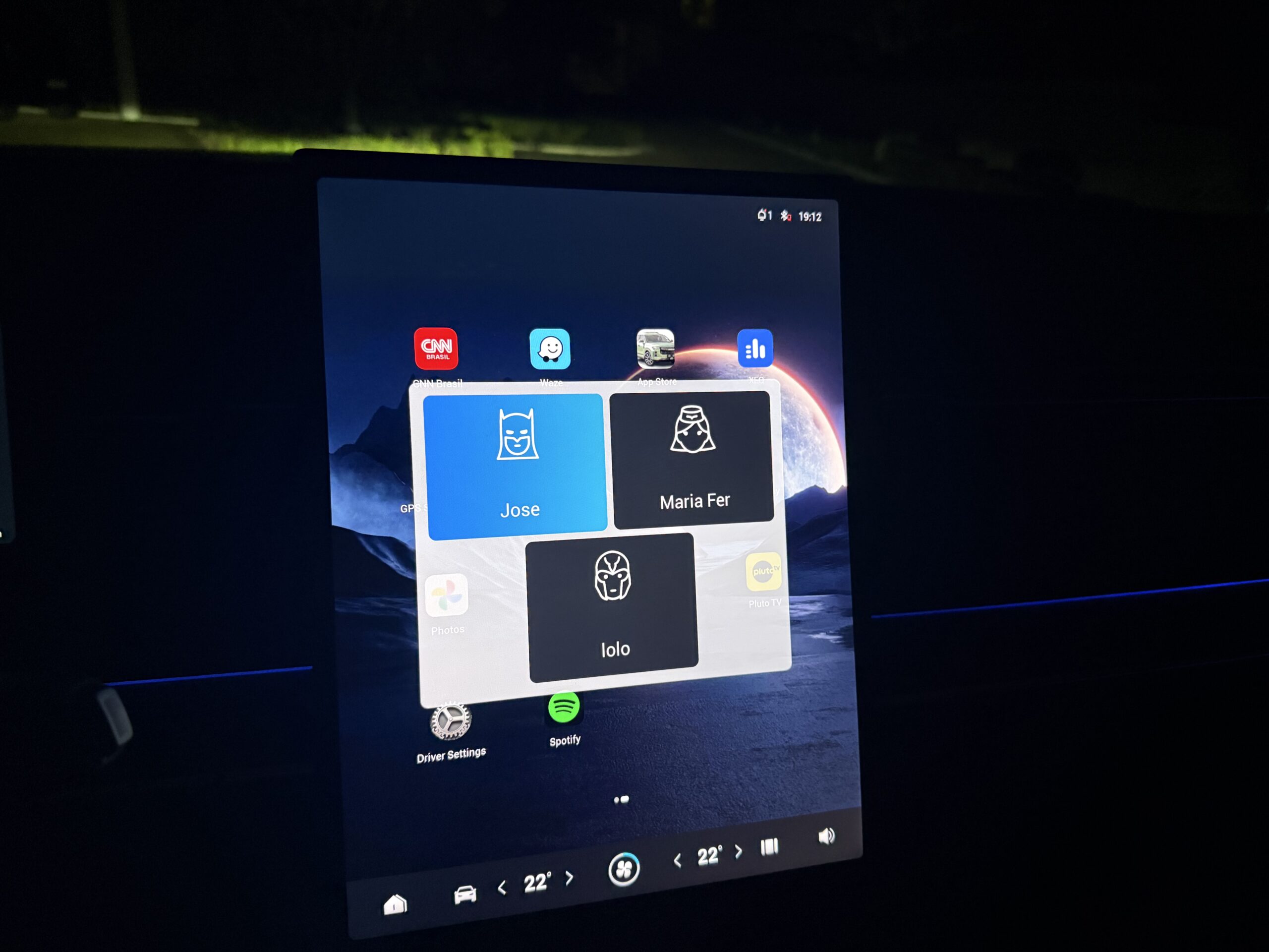 Personalização automática por motorista no Jaecoo 7